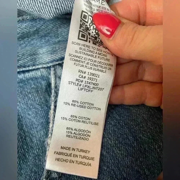 Frame Le Pixie Jane High Waist Straight Leg Trouser Jean - Picture 6 of 11